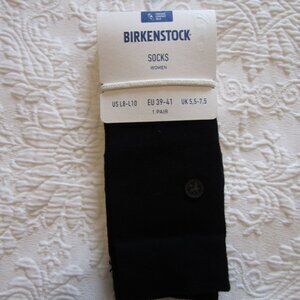 Birkenstock Black Cotton Socks----Footbed Comfort Sole Size--- US 8-10 NEW